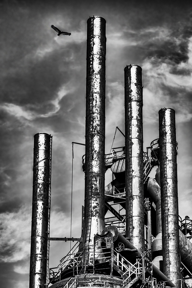 Bethlehem Steel : Four Stacks by Gerard Blair