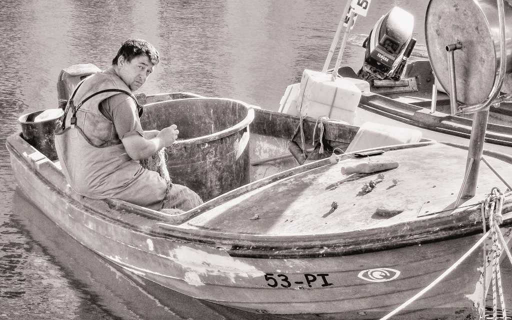 Slovenian fisherman by Kathleen McCrary