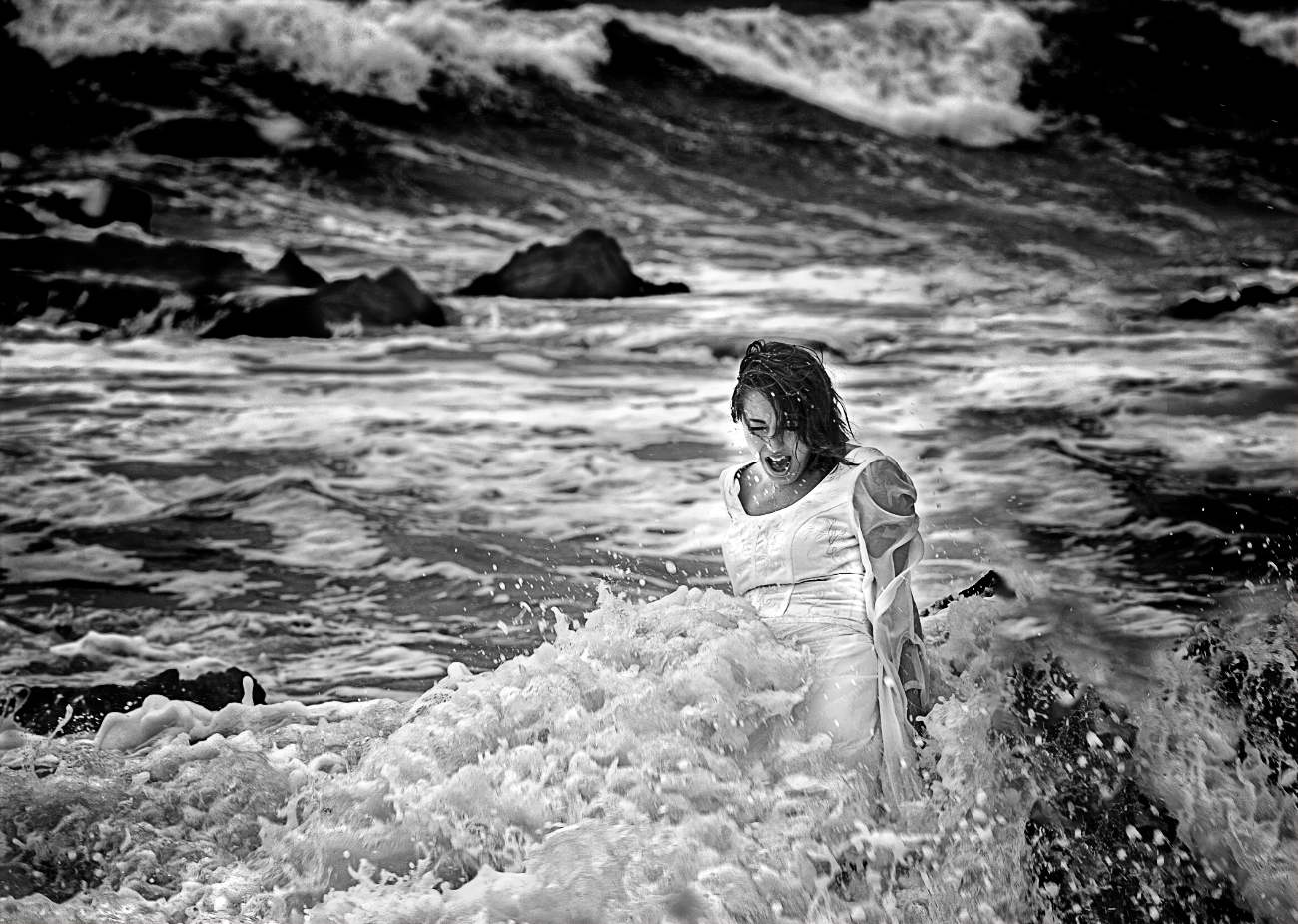 Bride on the Rocks by Robin Mellor
