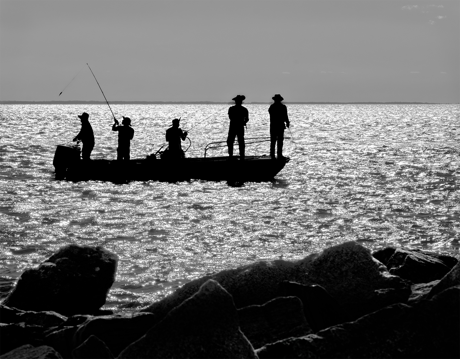 Fishermen at Point Lookout